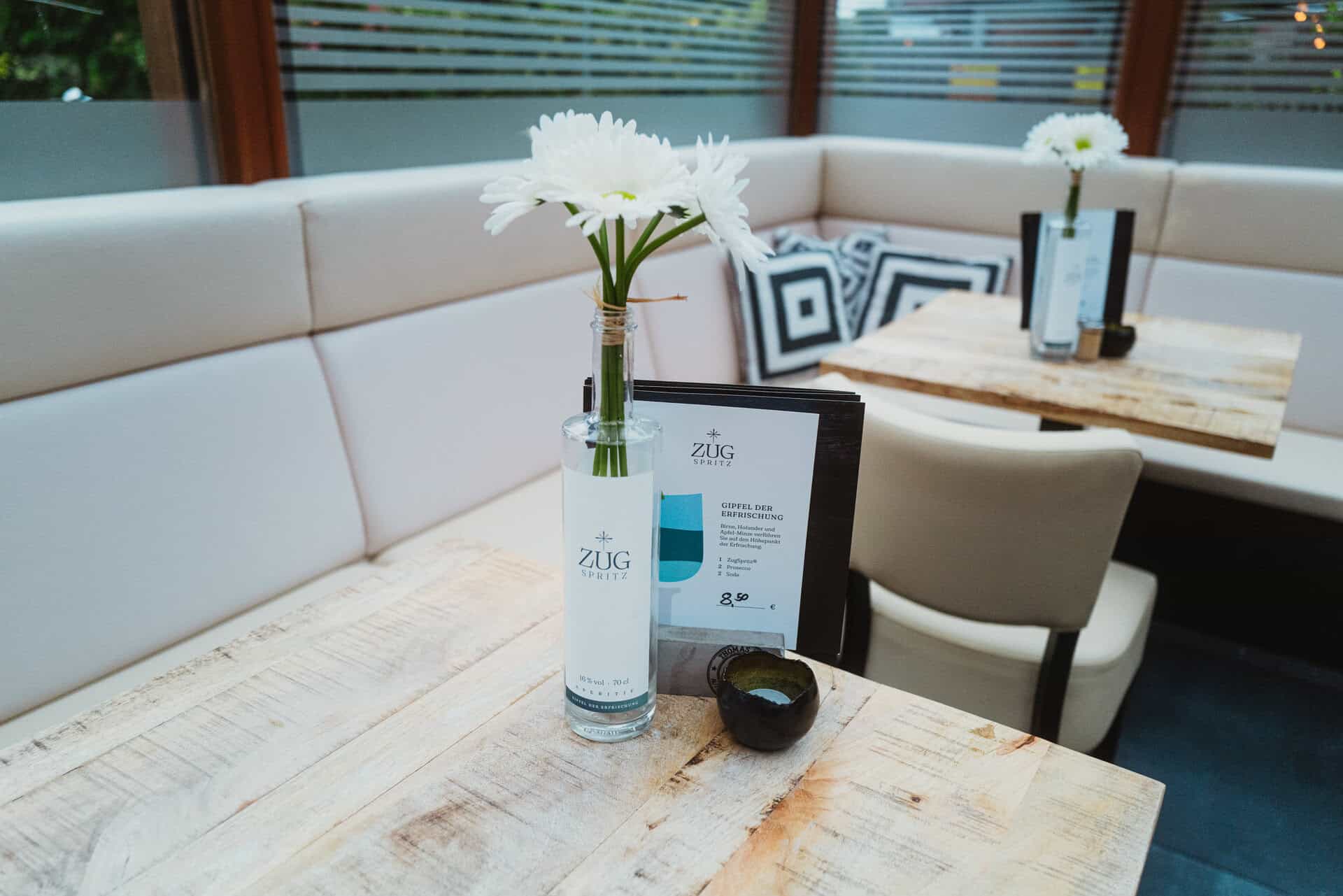 Cozy seating area at Bungalow 7 Restaurant
